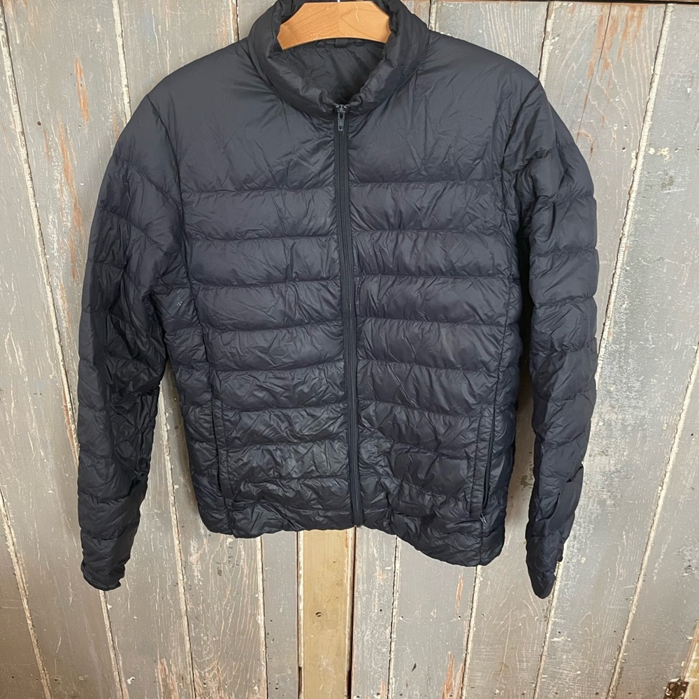 Muji Men's Black Quilted Jacket